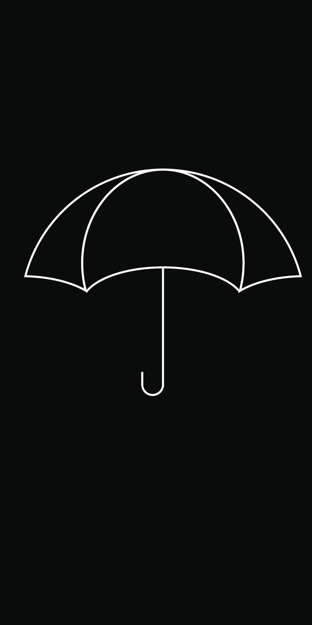 1080x2160  Обои на телефон: Черный, Минимализм, Чёрный, Зонтики, Зонтик,  Художественные, 1400222 скачать картинку бесплатно.
