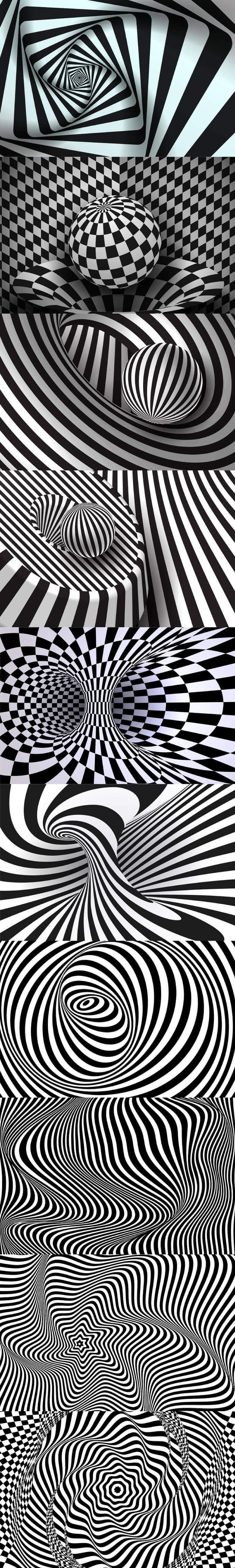 736x4909  Обои на телефон рельеф, волнистый, иллюзия, форма, полосы - скачать  бесплатно в высоком качестве из категории \"3D\"