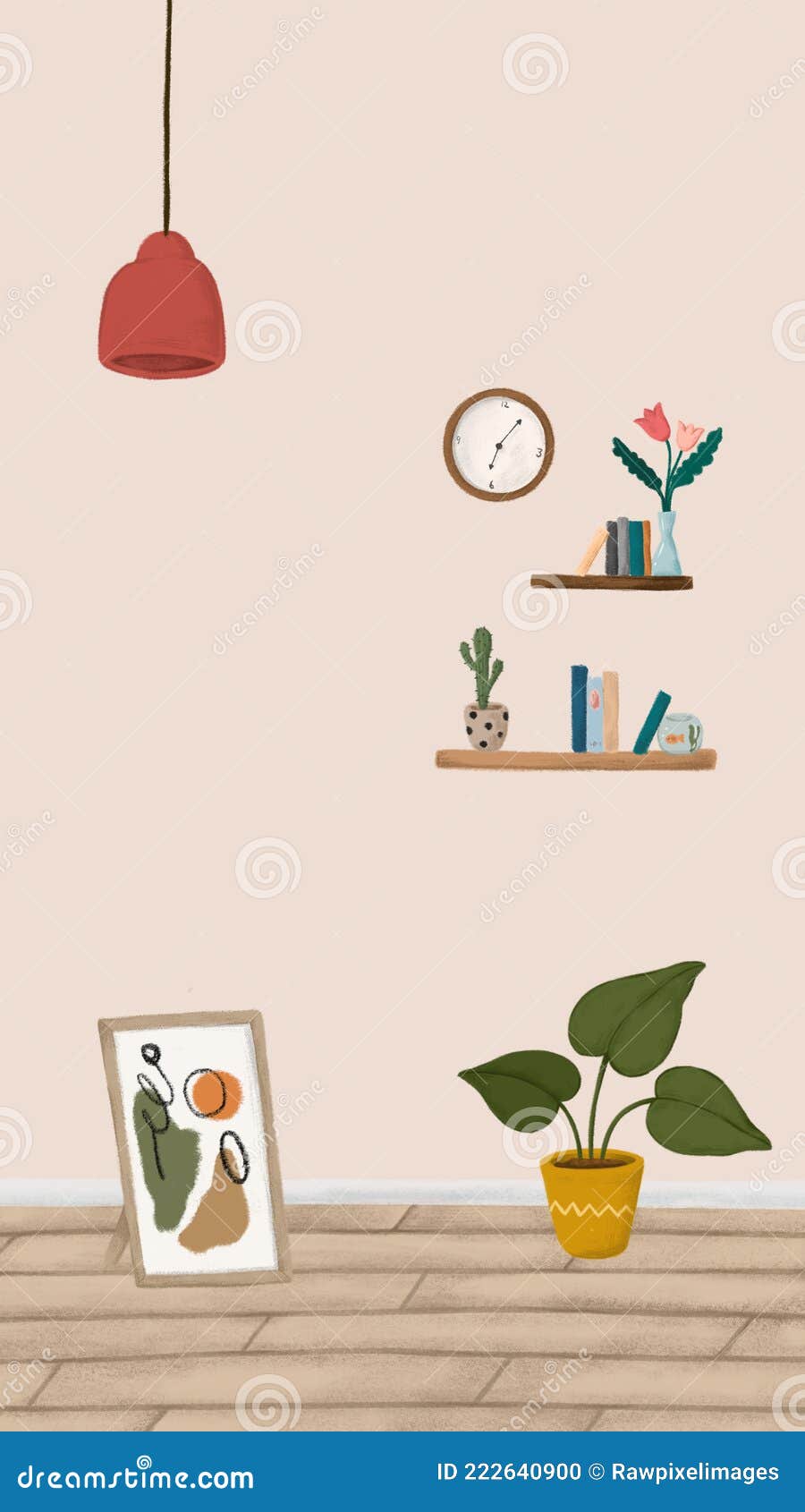 900x1690  дом интерьер мобильный телефон обои эскиз стиль вектор Иллюстрация штока -  иллюстрации насчитывающей телефон, украшение: 222640900