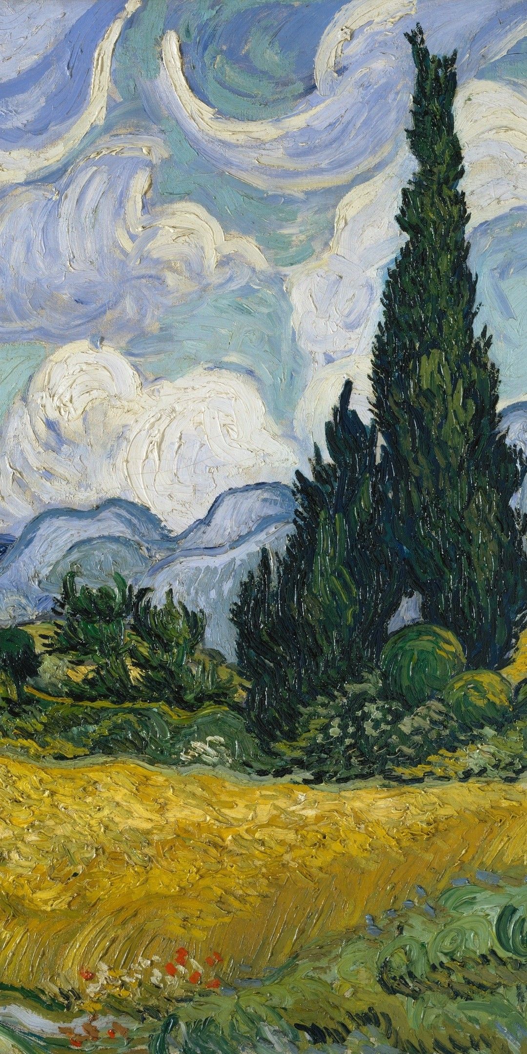 1080x2160  Wallpaper Van Gogh | Vincent van gogh, Papel de parede de arte, Arte em  pintura