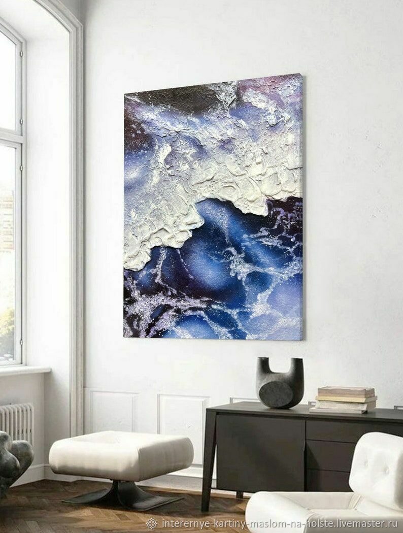 794x1050  Картина маслом на заказ Абстрактное море Морской пейзаж в интернет-магазине  Ярмарка Мастеров по цене 39950 ₽ – RY7JSBY | Картины, Москва - доставка по  России