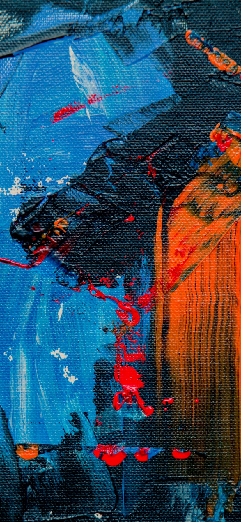 828x1792  Яркие краски, масло, кисть, картина, холст Обои 828x1792 iPhone 11, XR