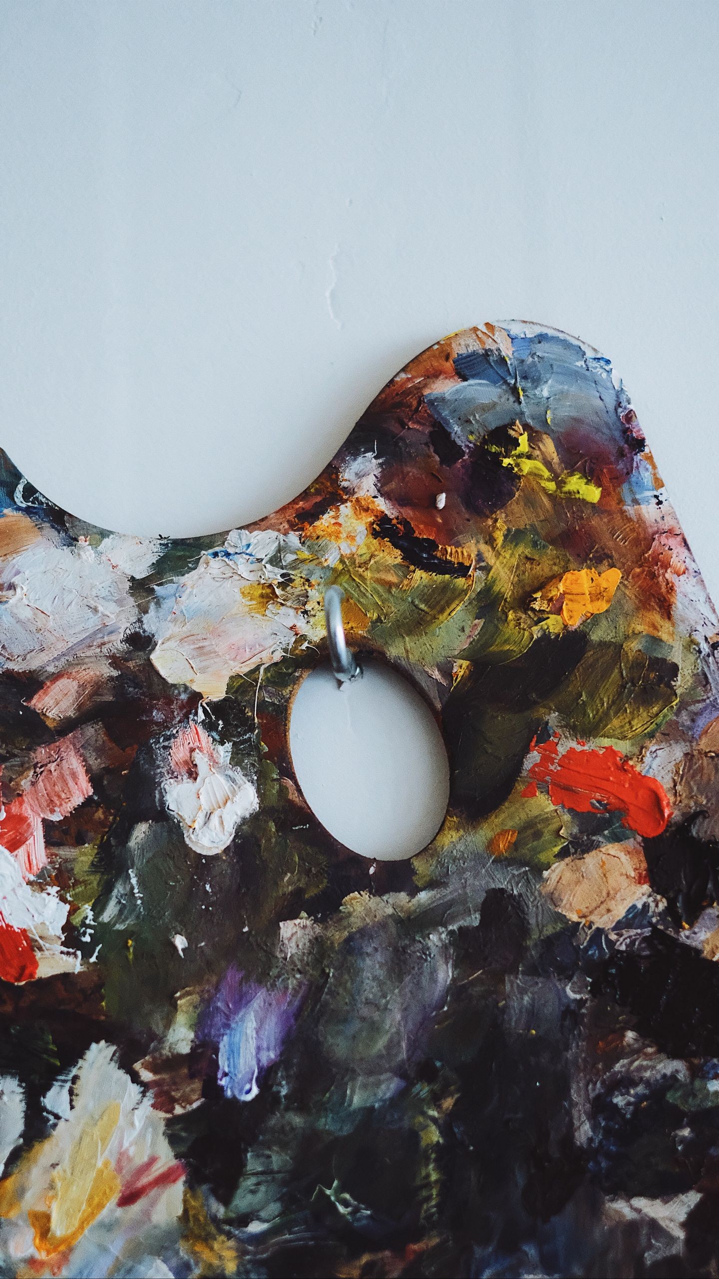 1440x2560  Обои на телефон палитра, краски, смешивание, пятна, творчество, художник -  скачать бесплатно в высоком качестве из категории \"Разное\"