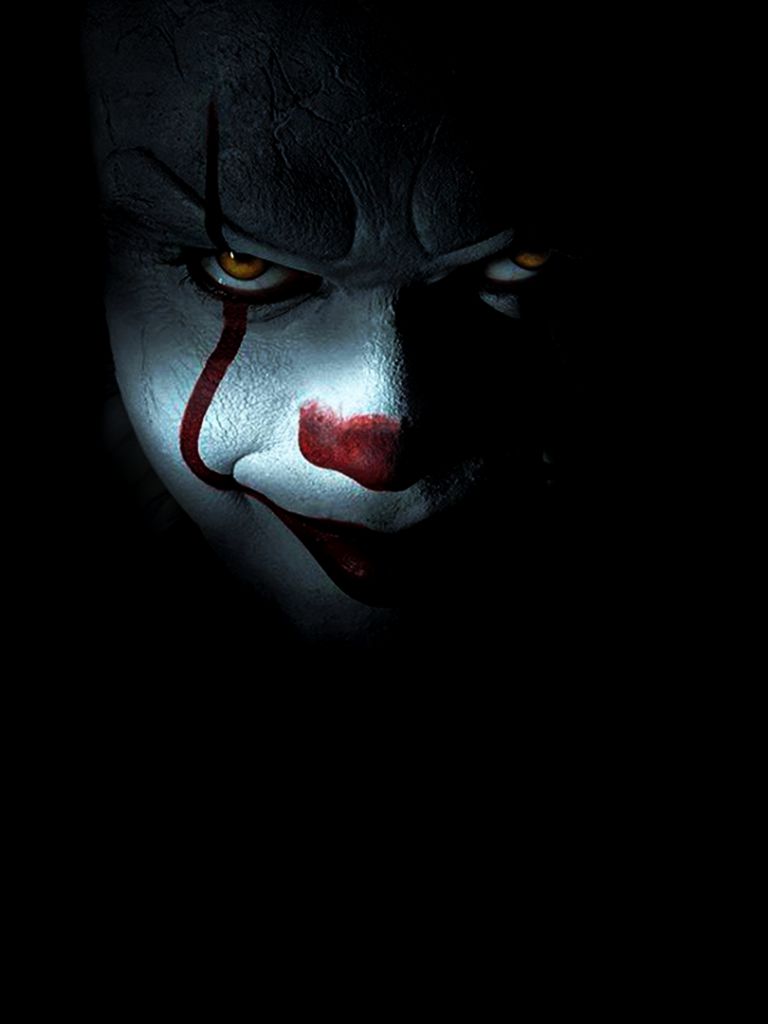 768x1024  Обои на телефон: Кино, Клоун, Страшный, Ужастик, Страшные, Это (Фильм),  Пеннивайз (Оно), Это (2017), 1349053 скачать картинку бесплатно.