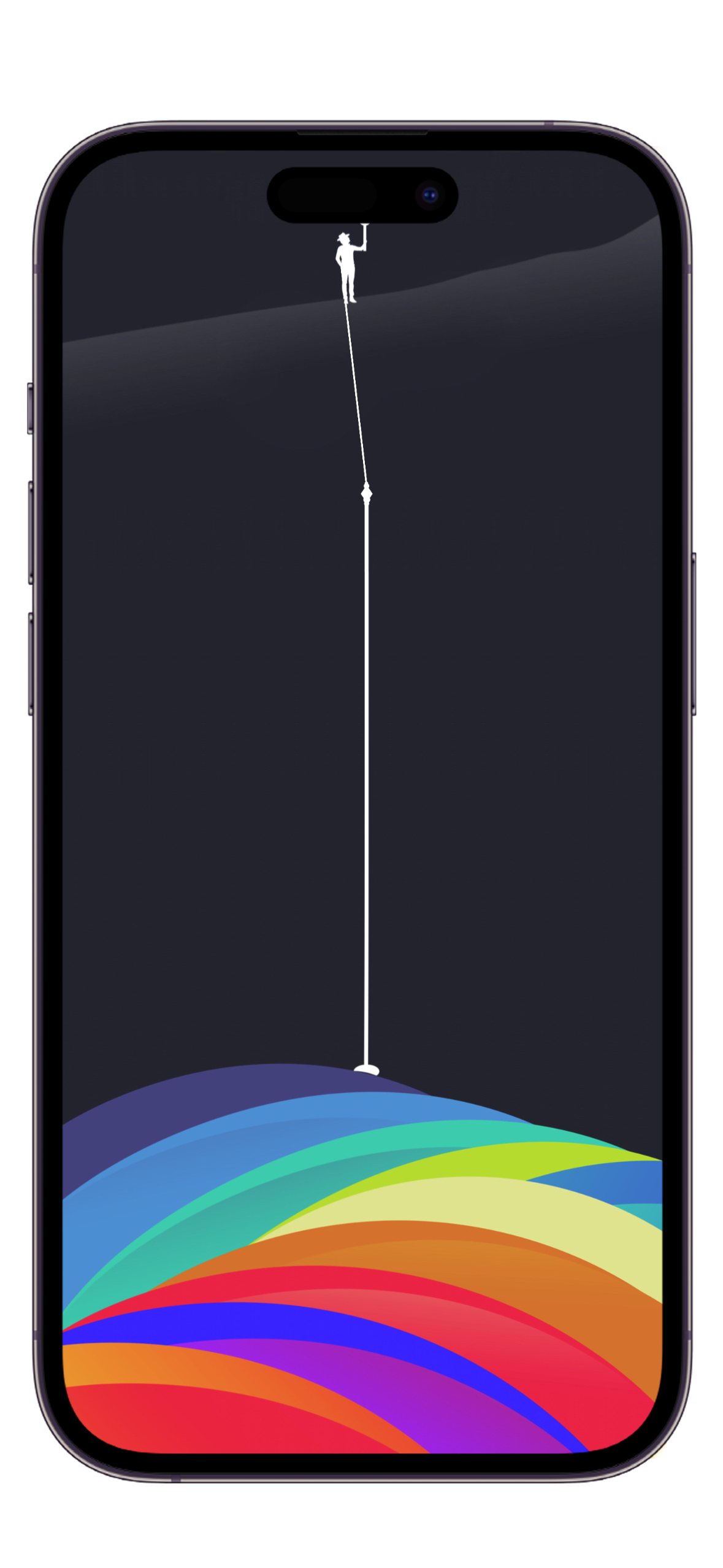 1179x2556  10 необычных обоев специально для выреза iPhone 14 Pro