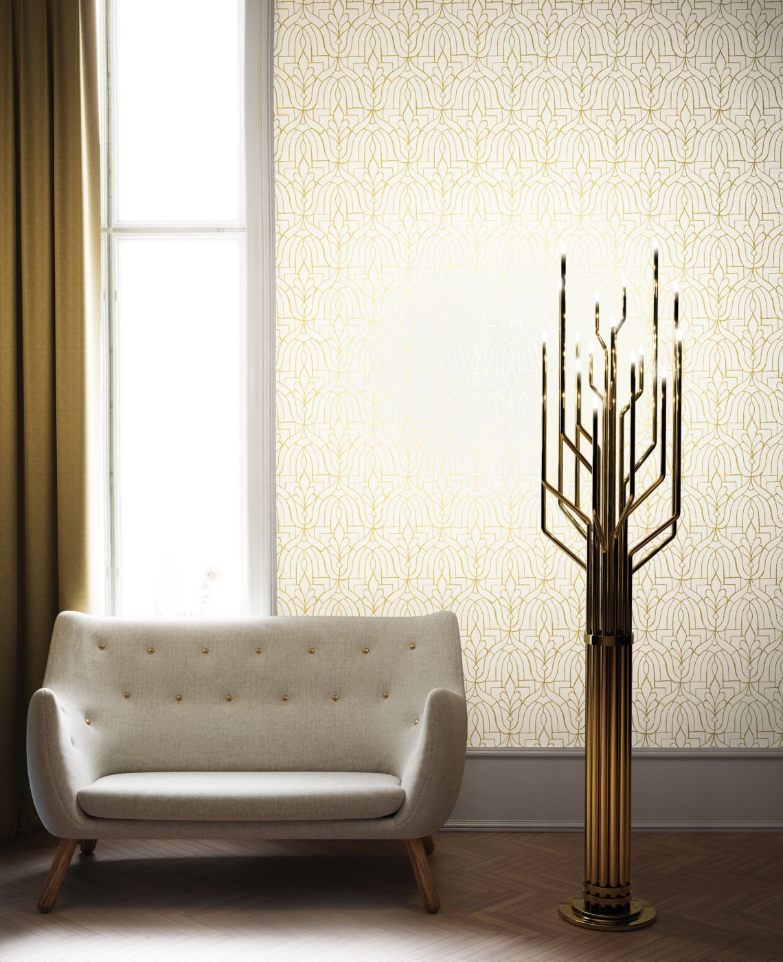 1140x1400  Светлые офисные обои в интерьере - интернет-магазин Oboi-ma