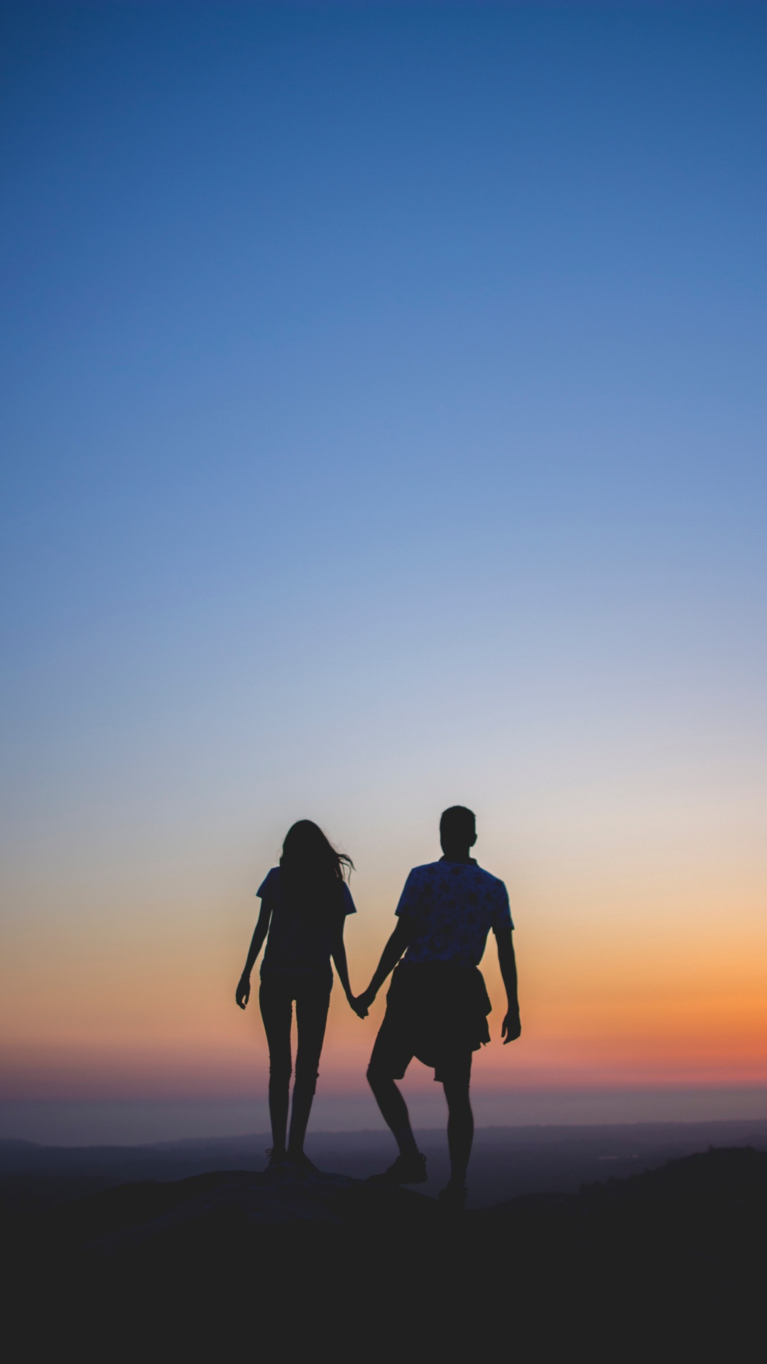 1080x1920  Обои силуэт, пара, роман, страсть, Люди в природе на телефон Android,  1080x1920 картинки и фото бесплатно