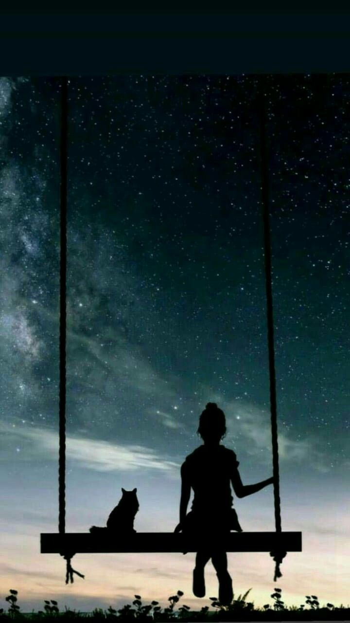 720x1280  Мечта акварель кошка силуэт мобильных телефонов Фон Обои Изображение для  бесплатной загрузки - Pngtree