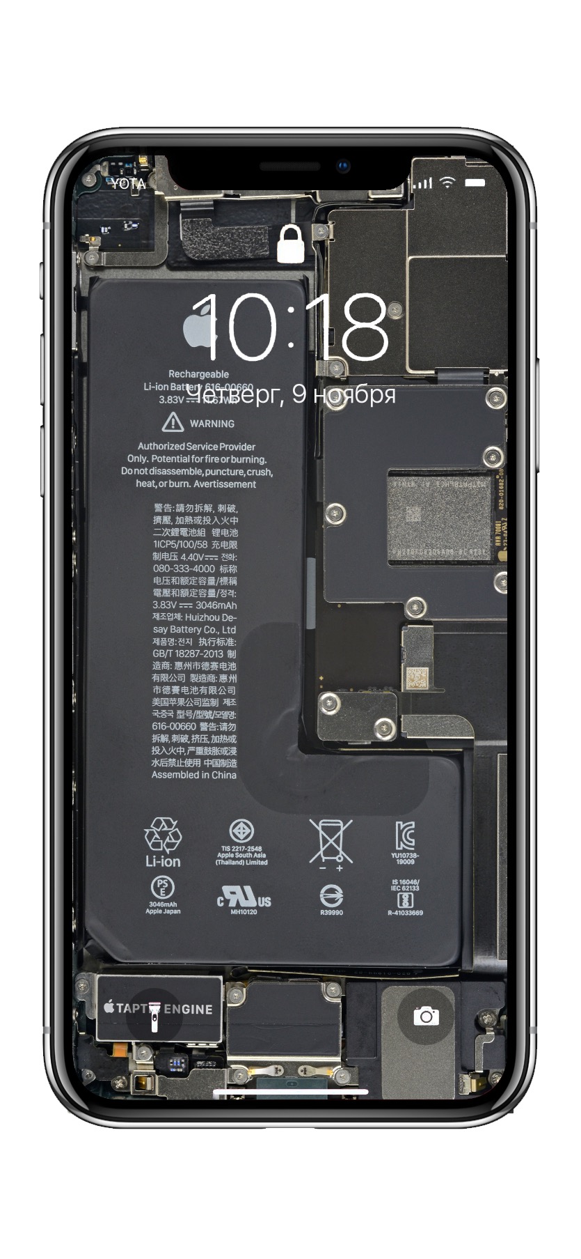835x1807  Новые обои iFixit покажут, что у iPhone 11 внутри