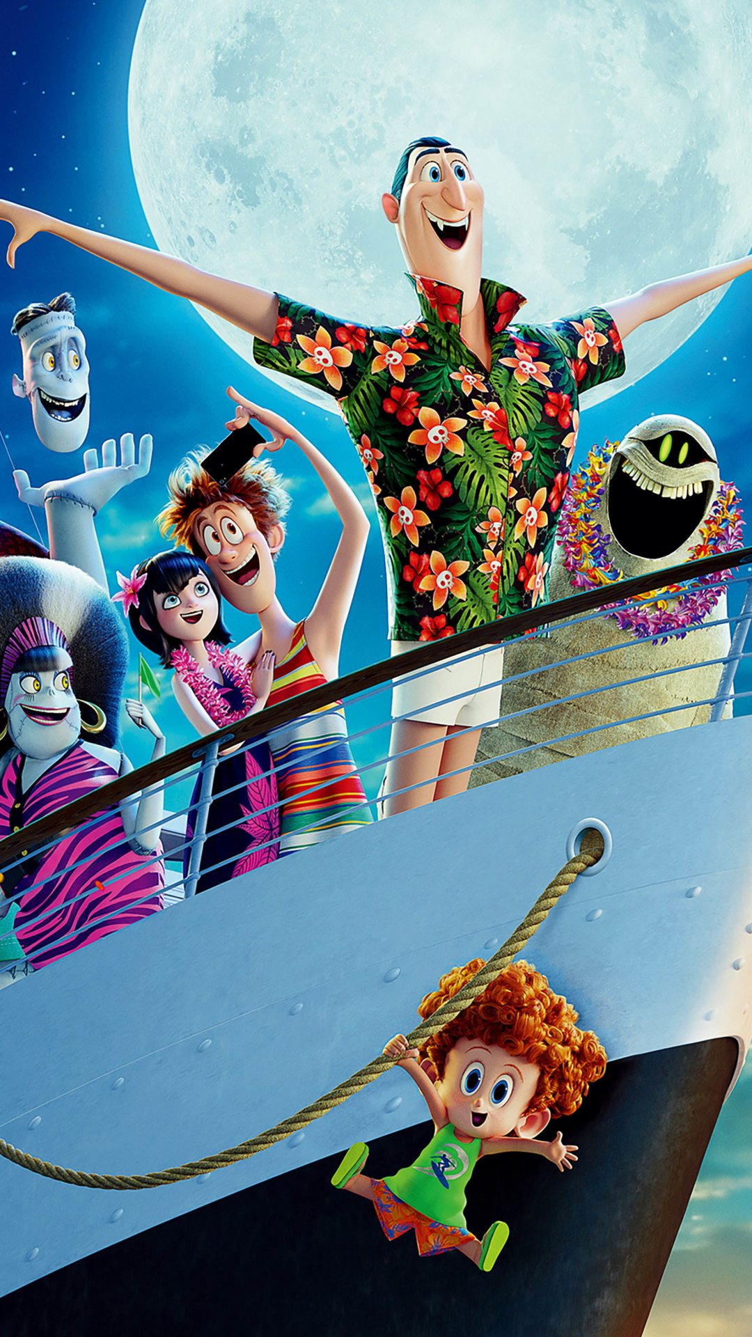 1080x1920  Картинка Hotel Transylvania 3 Poster на телефон iPhone 8 Plus