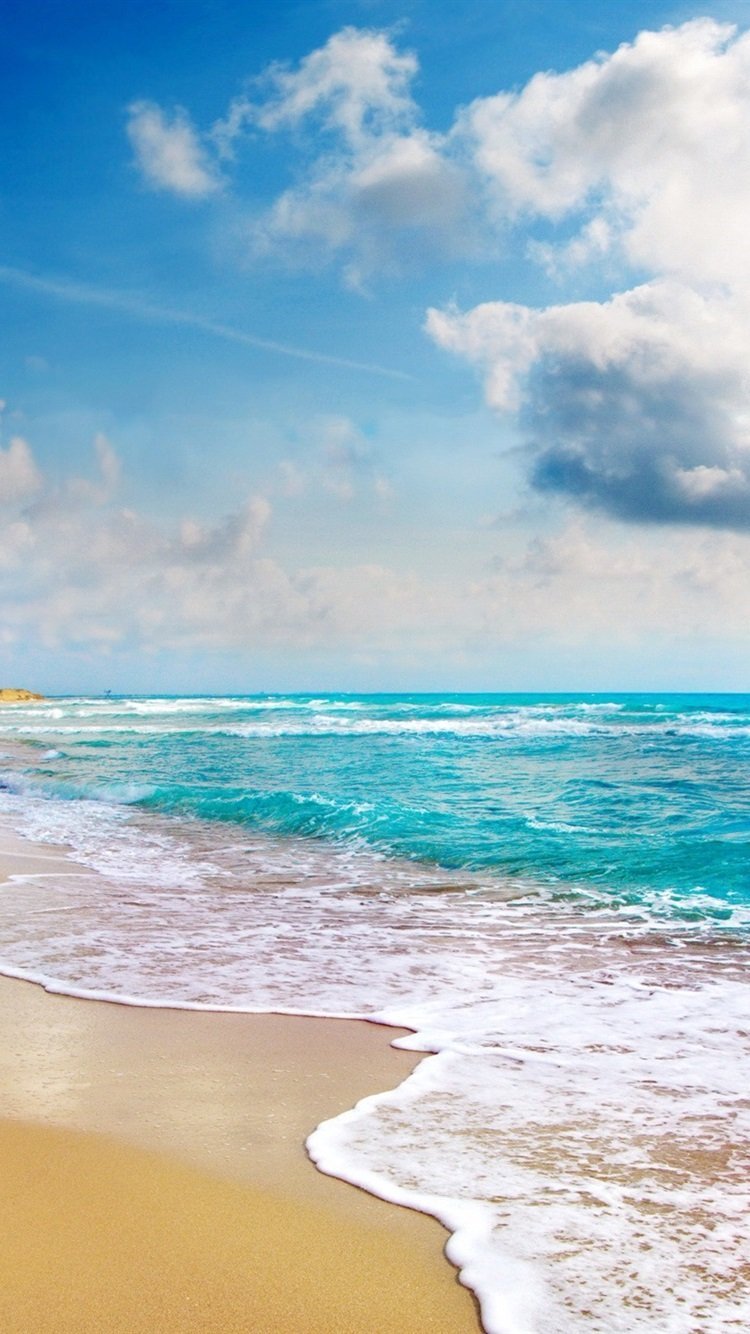 750x1334  Обои на телефон море пляж - 46 фото