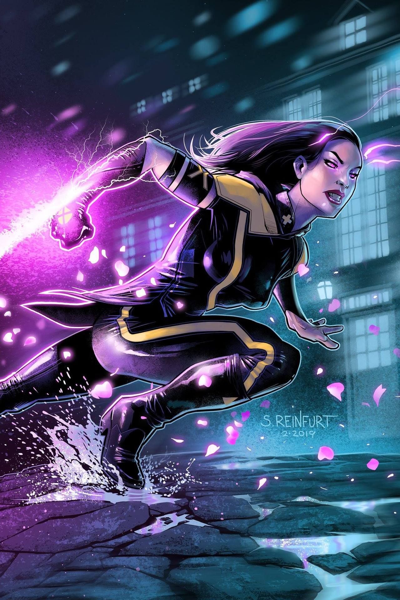 1279x1920  Psylocke от Стивена Рейнфурта * | Psylocke Superhero comics art Marvel comics wallpaper