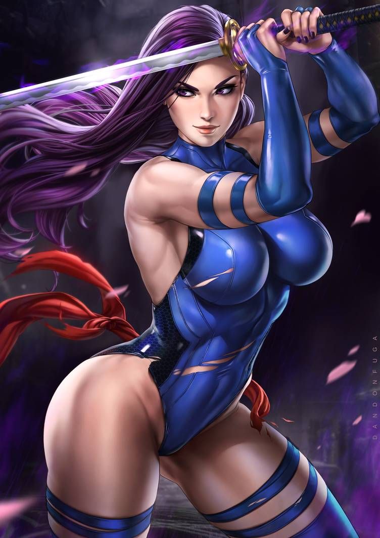 752x1063   Psylocke от dandonfuga | Psylocke Comics girls Marvel girls 