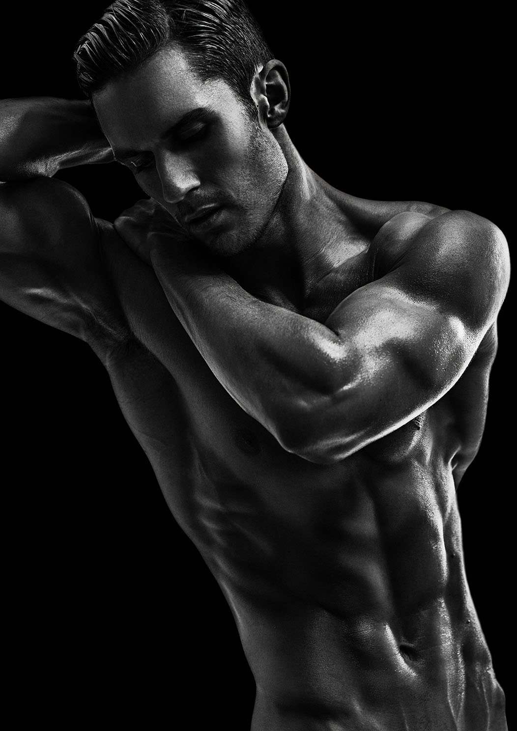 1052x1488  Красивые картинки аниме мужской торс