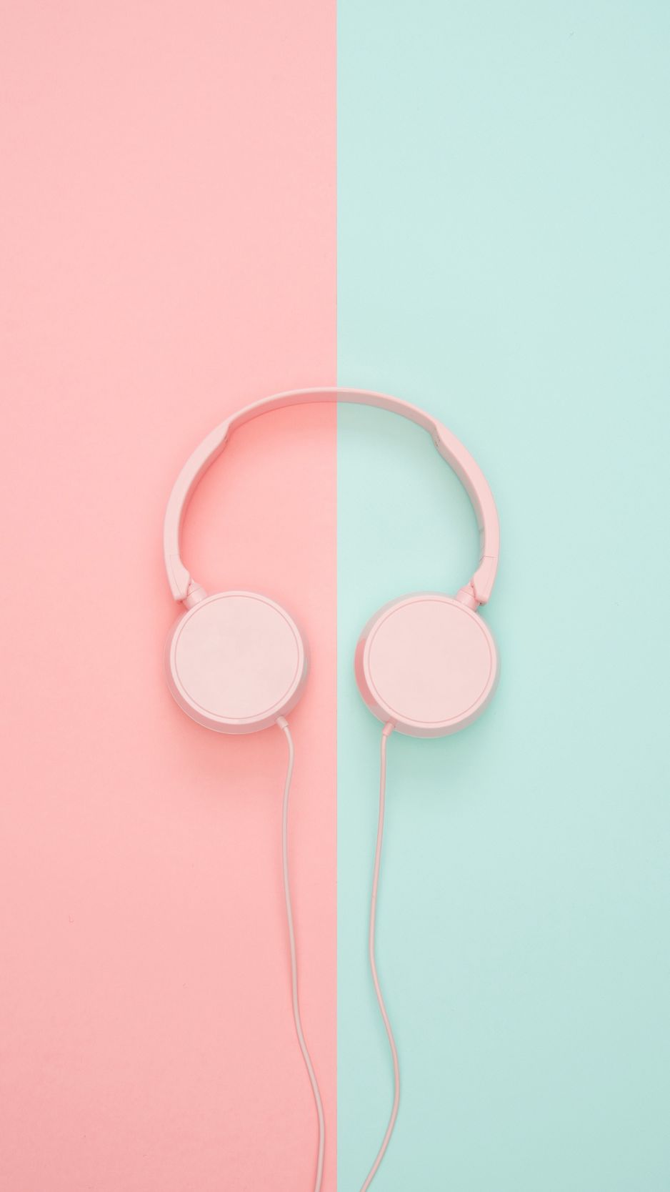 938x1668  Скачать 938x1668 наушники, минимализм, розовый, пастельный обои, картинки  iphone 8/7/6s/6 for parallax