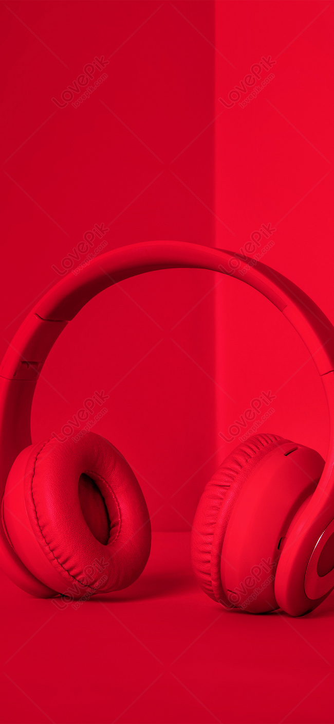 650x1407  Красные наушники обои для мобильного телефона изображение_Фото номер  400278037_JPG Формат изображения_ru.lovepik.com