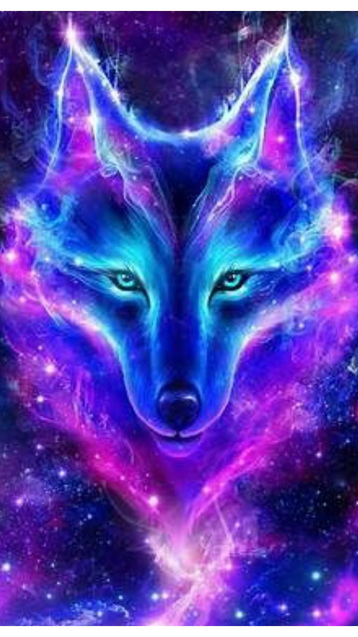 720x1280  Обои неоновые животные