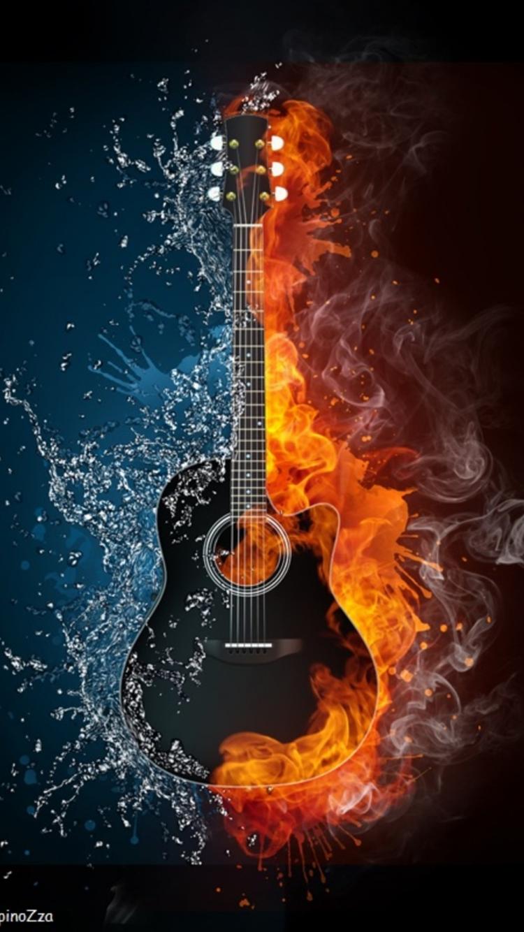 750x1334  Обои на телефон огонь и вода - 67 фото