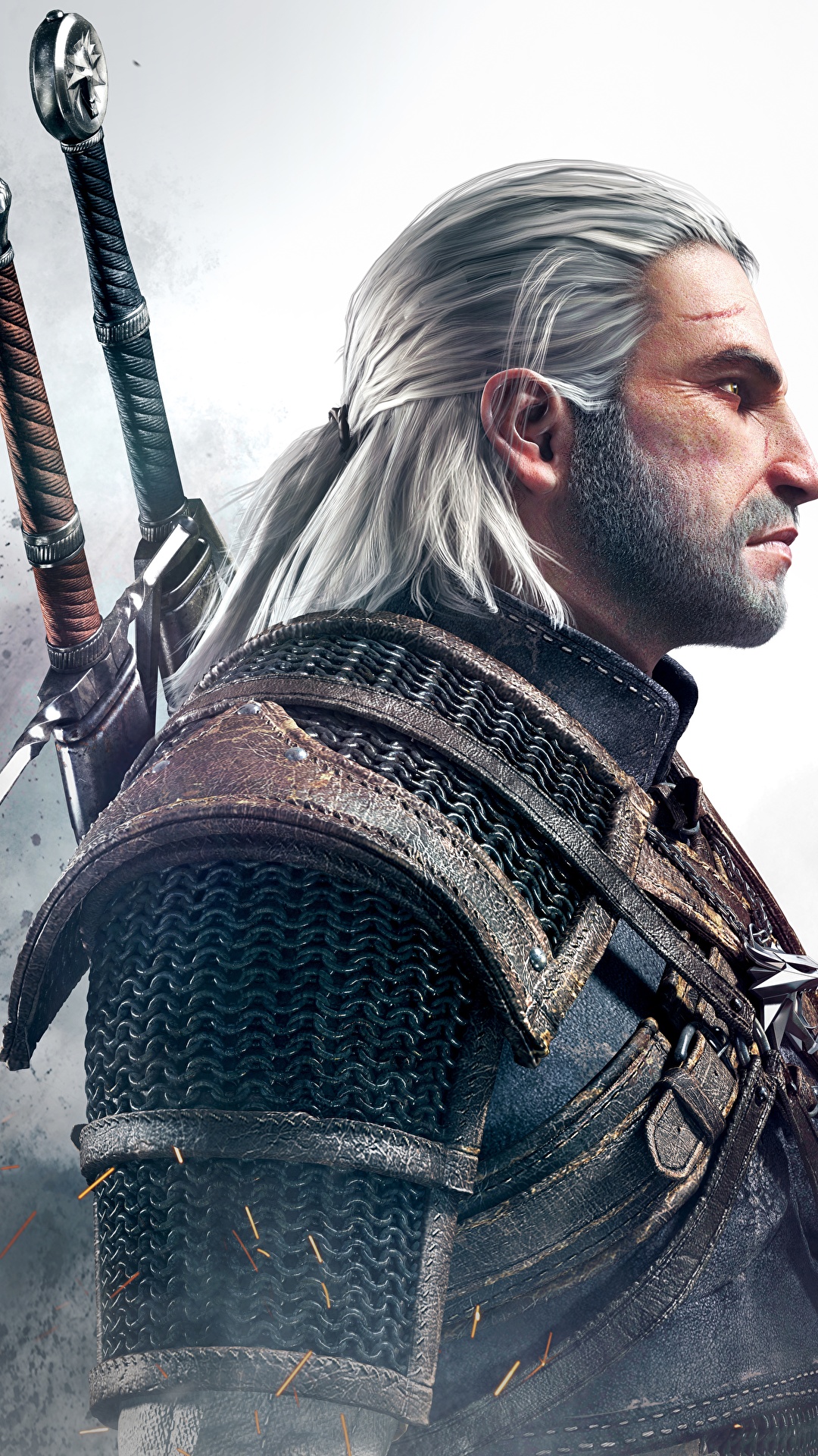 1080x1920  Картинки Ведьмак 3: Дикая Охота Геральт из Ривии воины 1080x1920