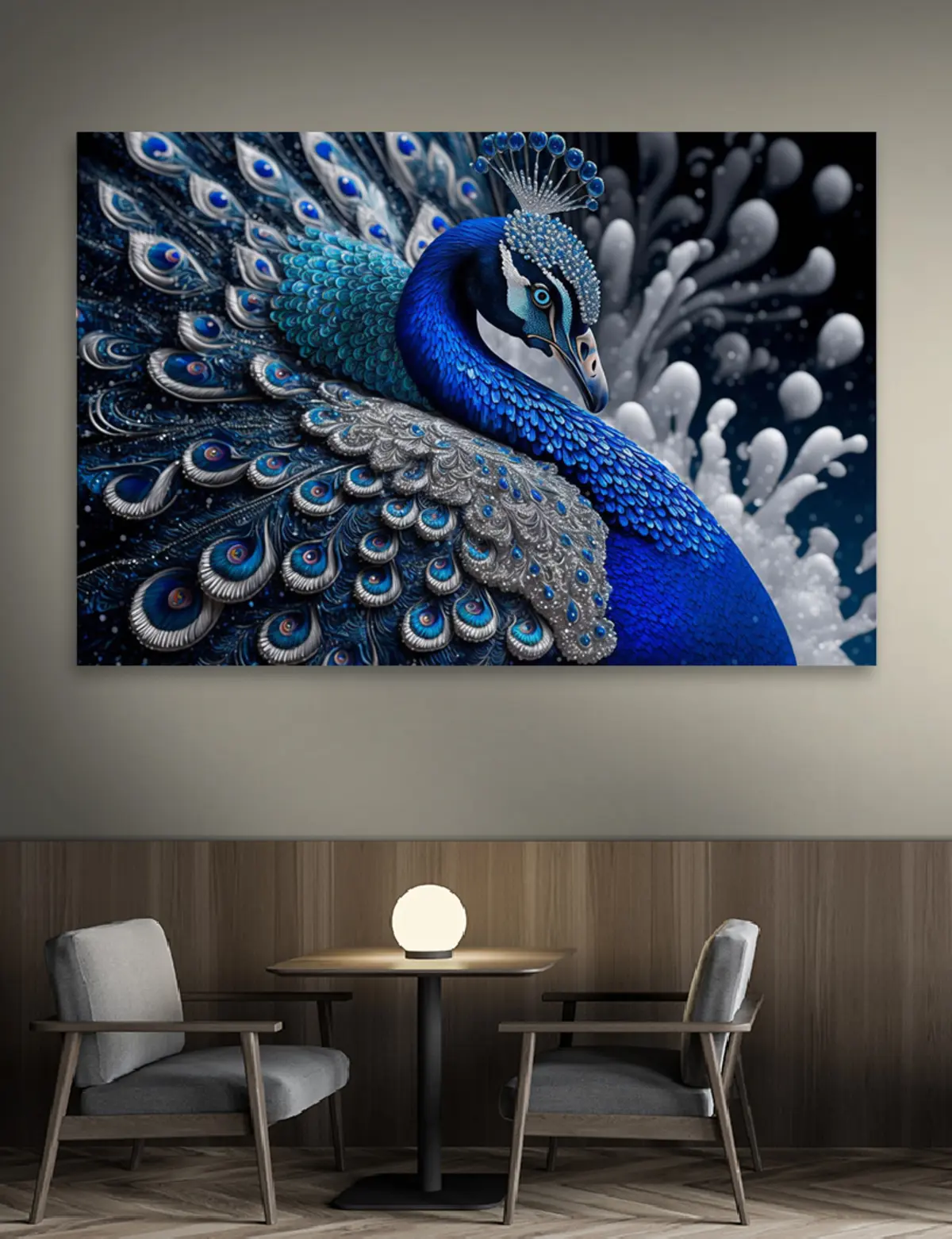 1200x1562  Картина на полотне Шикарный павлин № s34874 в ART-holst.com.ua