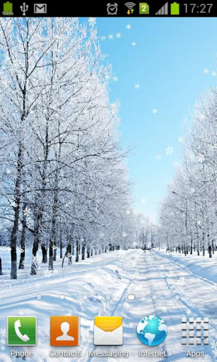 750x1251  Живые обои \"Падающий снег\" скачать на Android бесплатно