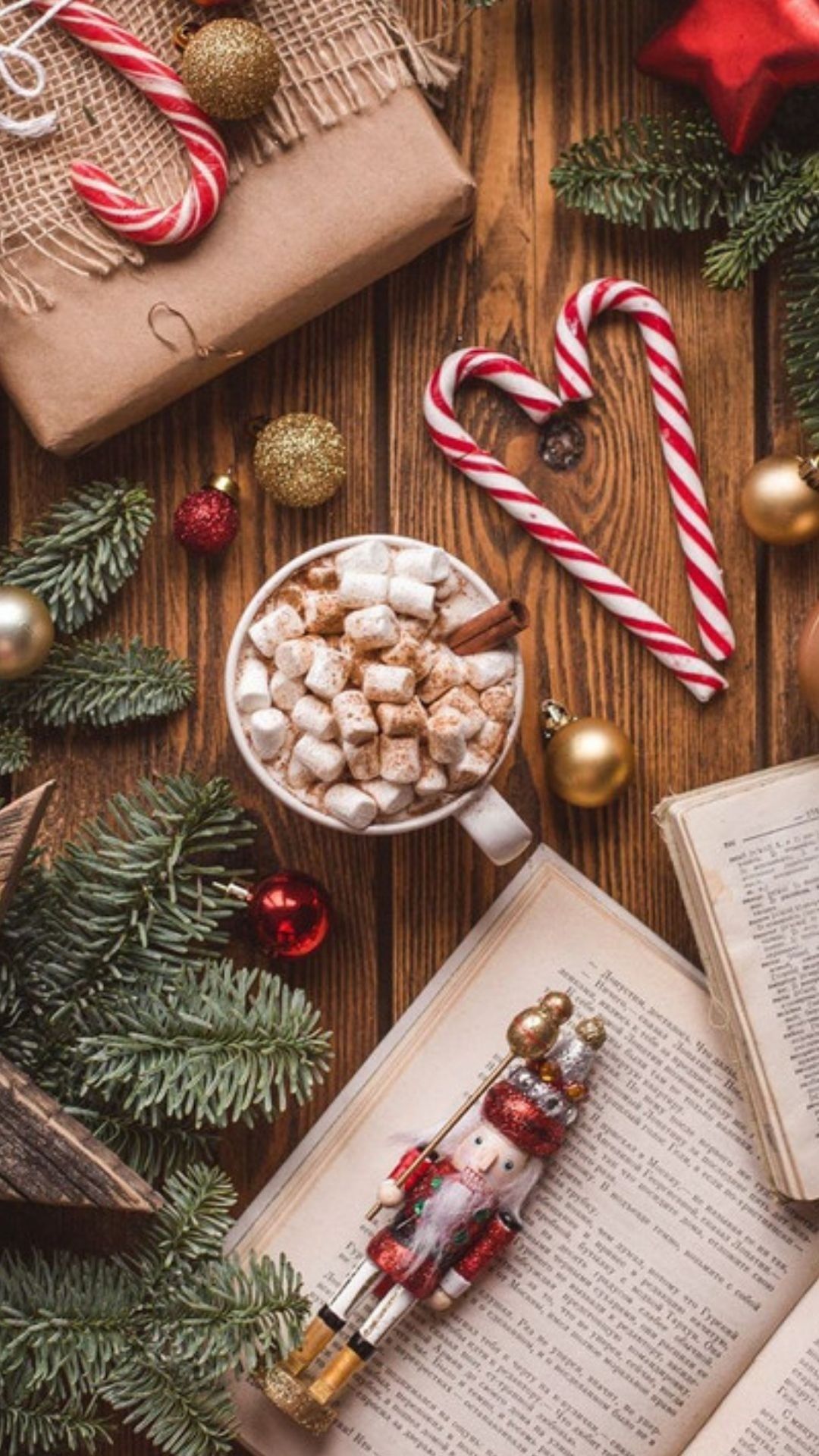 1080x1920  Новогодние заставки на телефон 2023: лучшая коллекция! | Розовые  рождественские украшения, Рождественские фото, Святки