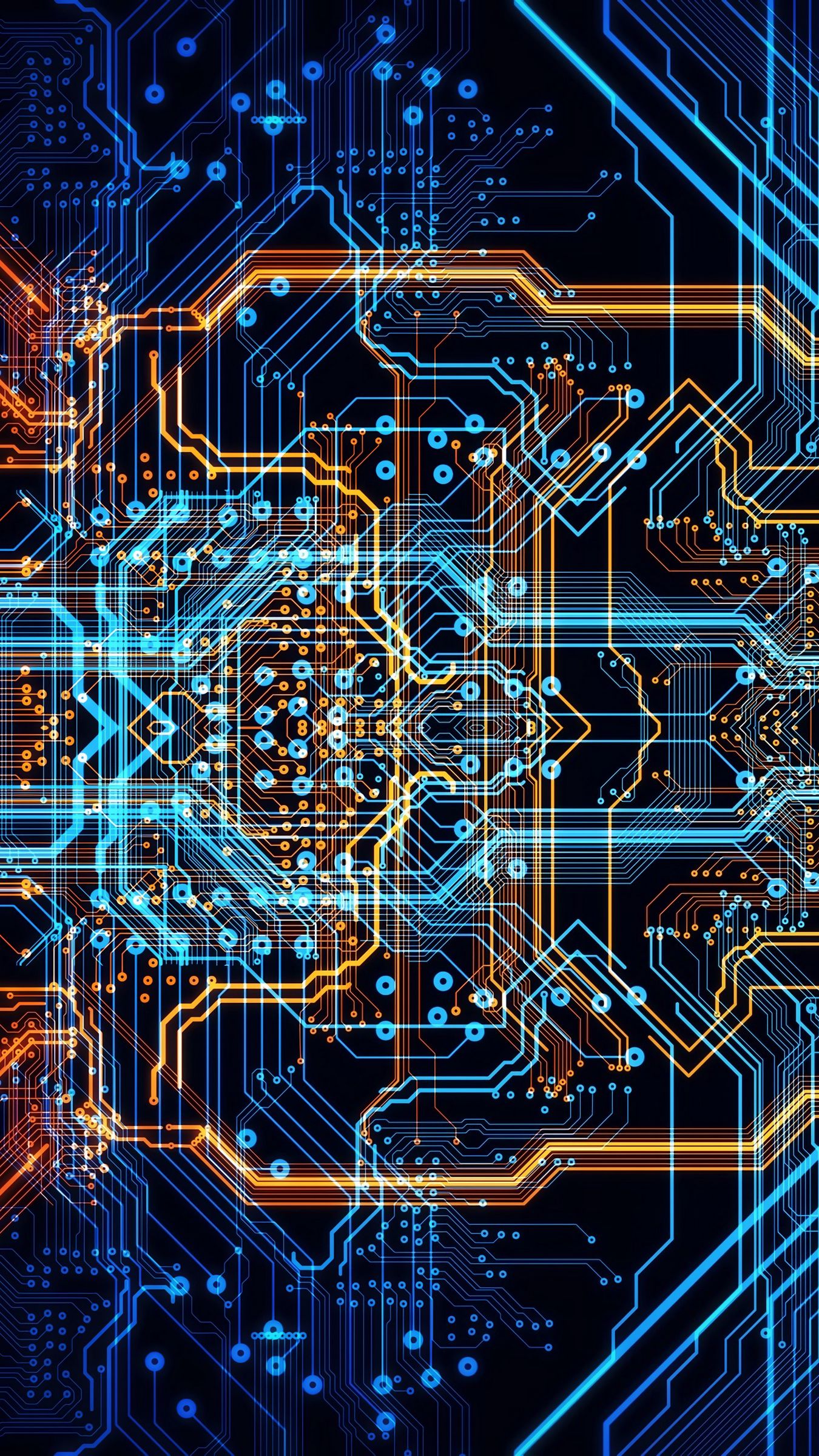 1350x2400  Скачать 1350x2400 схема, чип, процессор, неон обои, картинки iphone  8+/7+/6s+/6+ for parallax