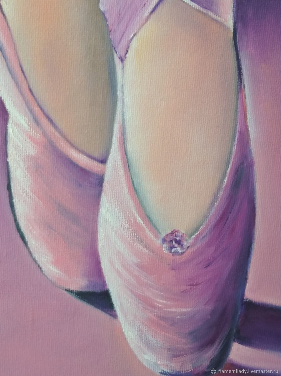 1122x1500  Картины: \"Розовые пуанты\" картина маслом в интернет-магазине Ярмарка  Мастеров по цене 3825 ₽ – JOUN6BY | Картины, Екатеринбург - доставка по  России