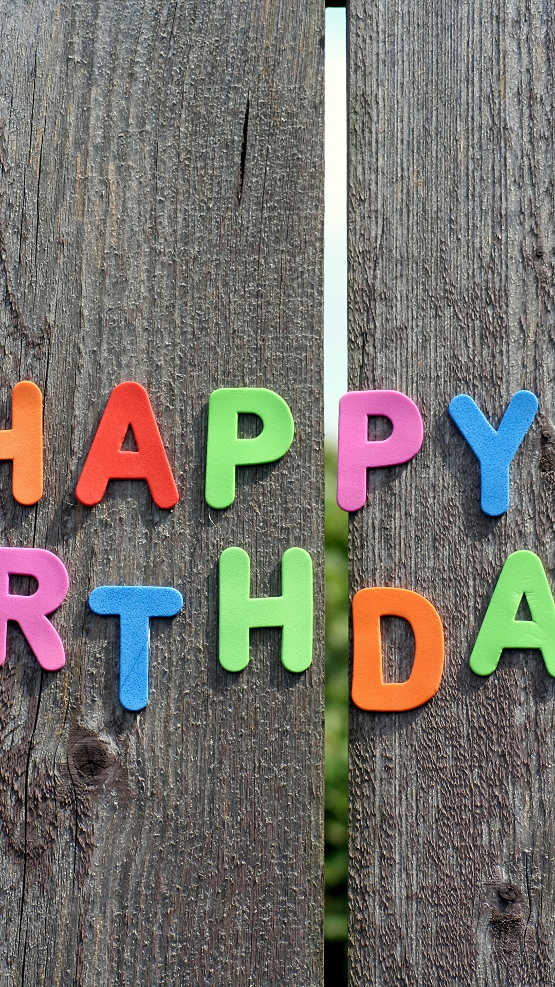 1080x1920  Картинки День рождения Английский текст ограда Доски 1080x1920