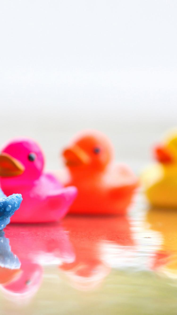 750x1334  Уточки - Картинка на телефон / Обои на рабочий стол №1059441