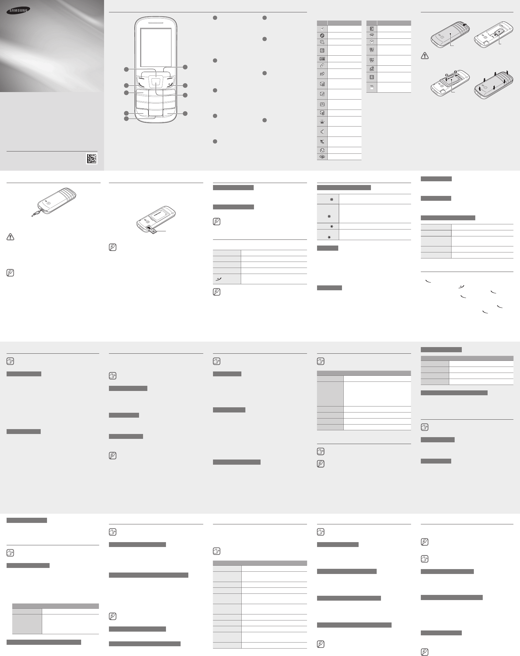 1814x2287  Упутство за коришћење Samsung GT-E3300 ( 2 странице/а)