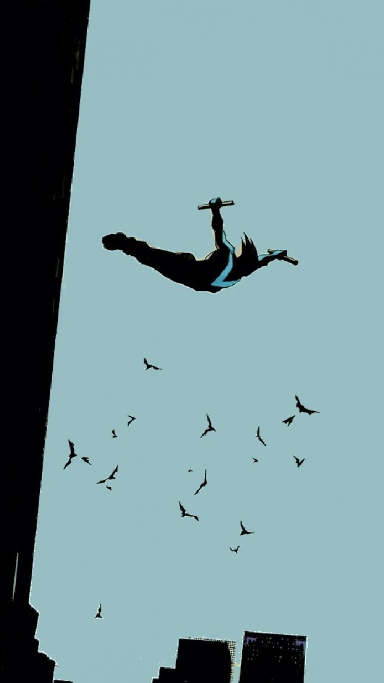 750x1334  Nightwing Phone Wallpapers - Лучшие бесплатные фоны для телефонов Nightwing - WallpaperAccess