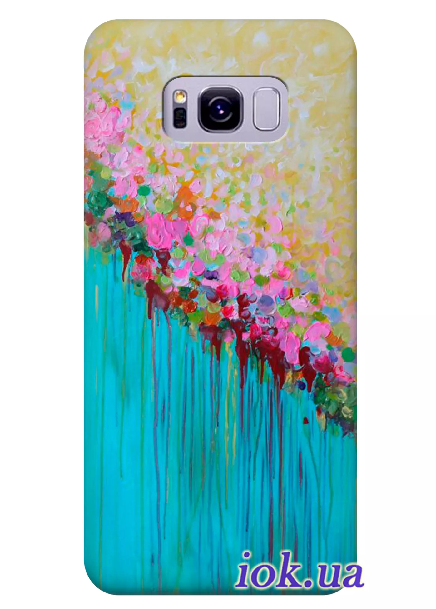 1396x1949  Необыкновенный дизайнерский принт на чехле для Galaxy S8 Active - Цветочные  обои