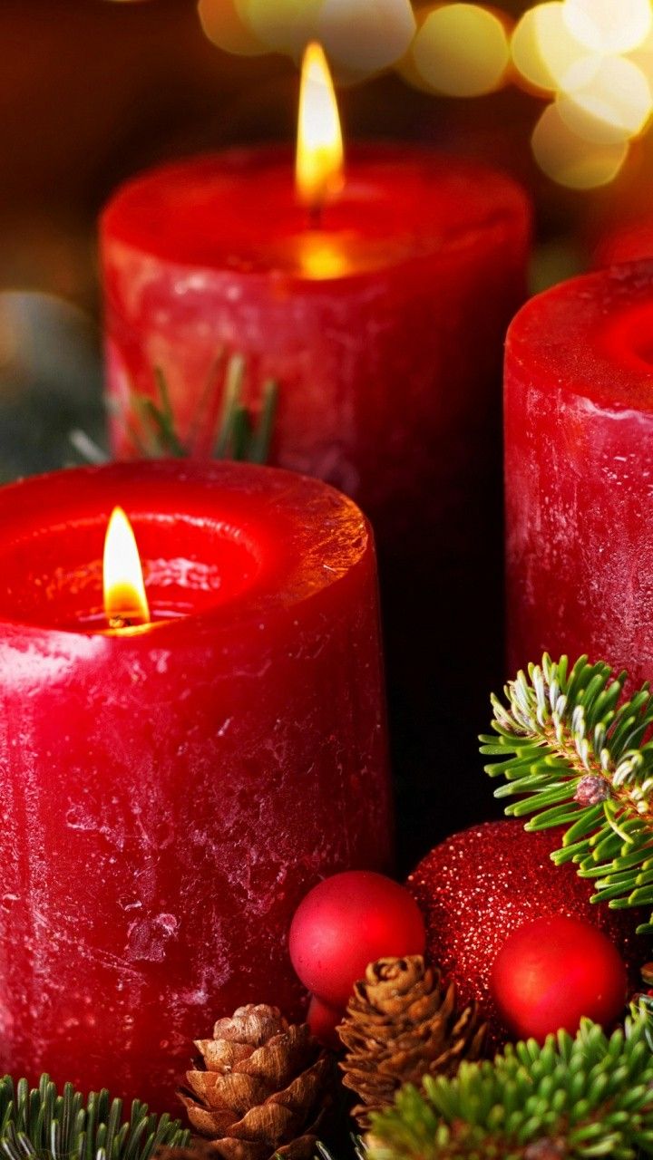 720x1280  Рождественские свечи | Рождественские свечи, Святки, Красное рождество