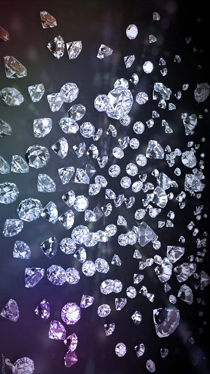 720x1280  Wallpaper By Artist Unknown... | Diamond wallpaper, Bling wallpaper, Pretty  phone wallpaper