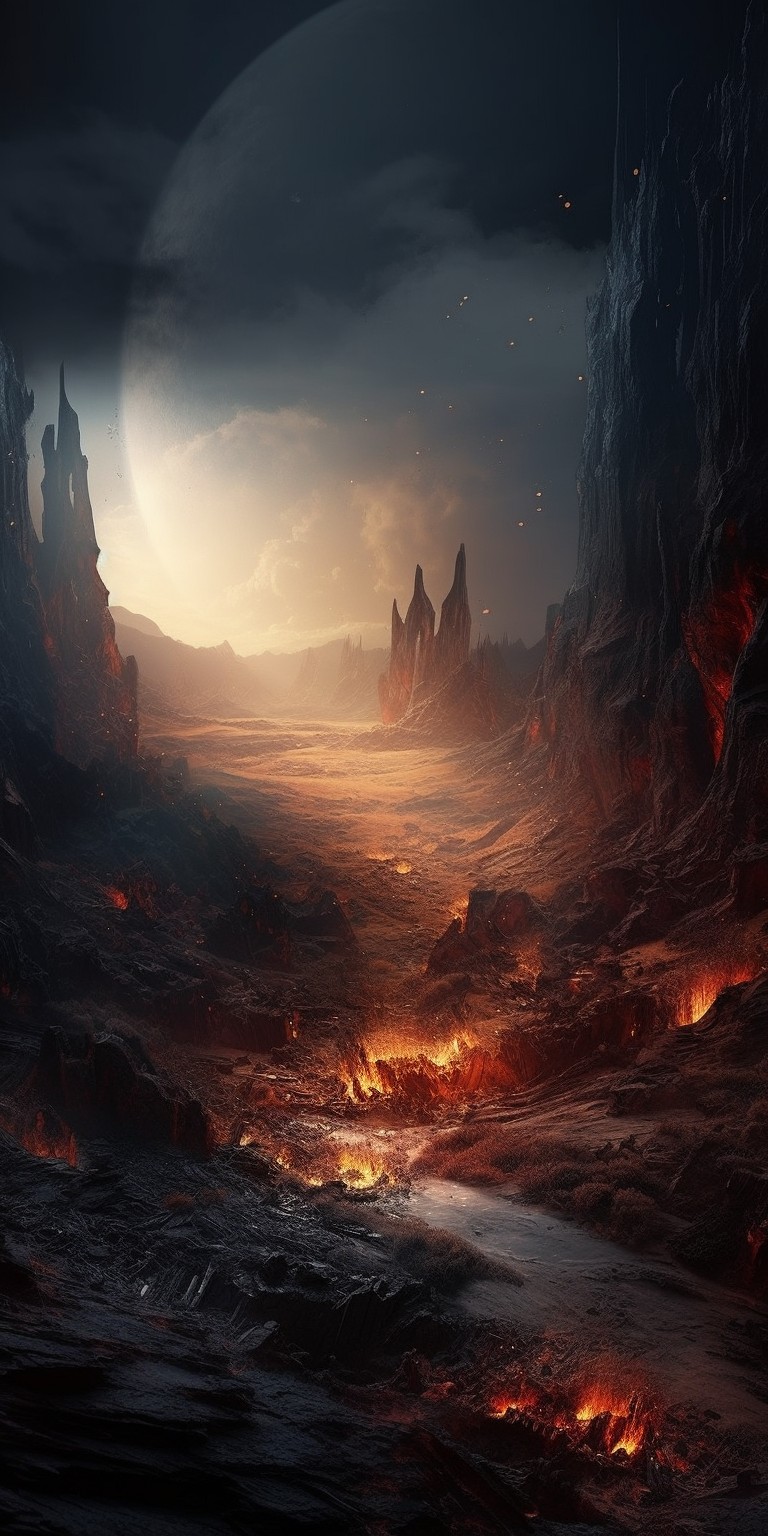 768x1536  Заставки на ваш телефон в стиле \"фантастика\" от нейросети | Пикабу