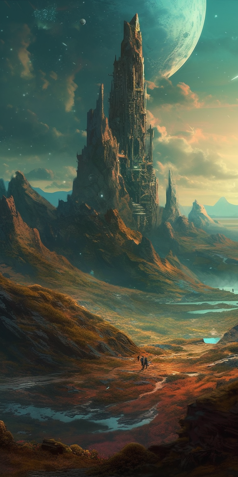 768x1536  Заставки на ваш телефон в стиле \"фантастика\" от нейросети | Пикабу