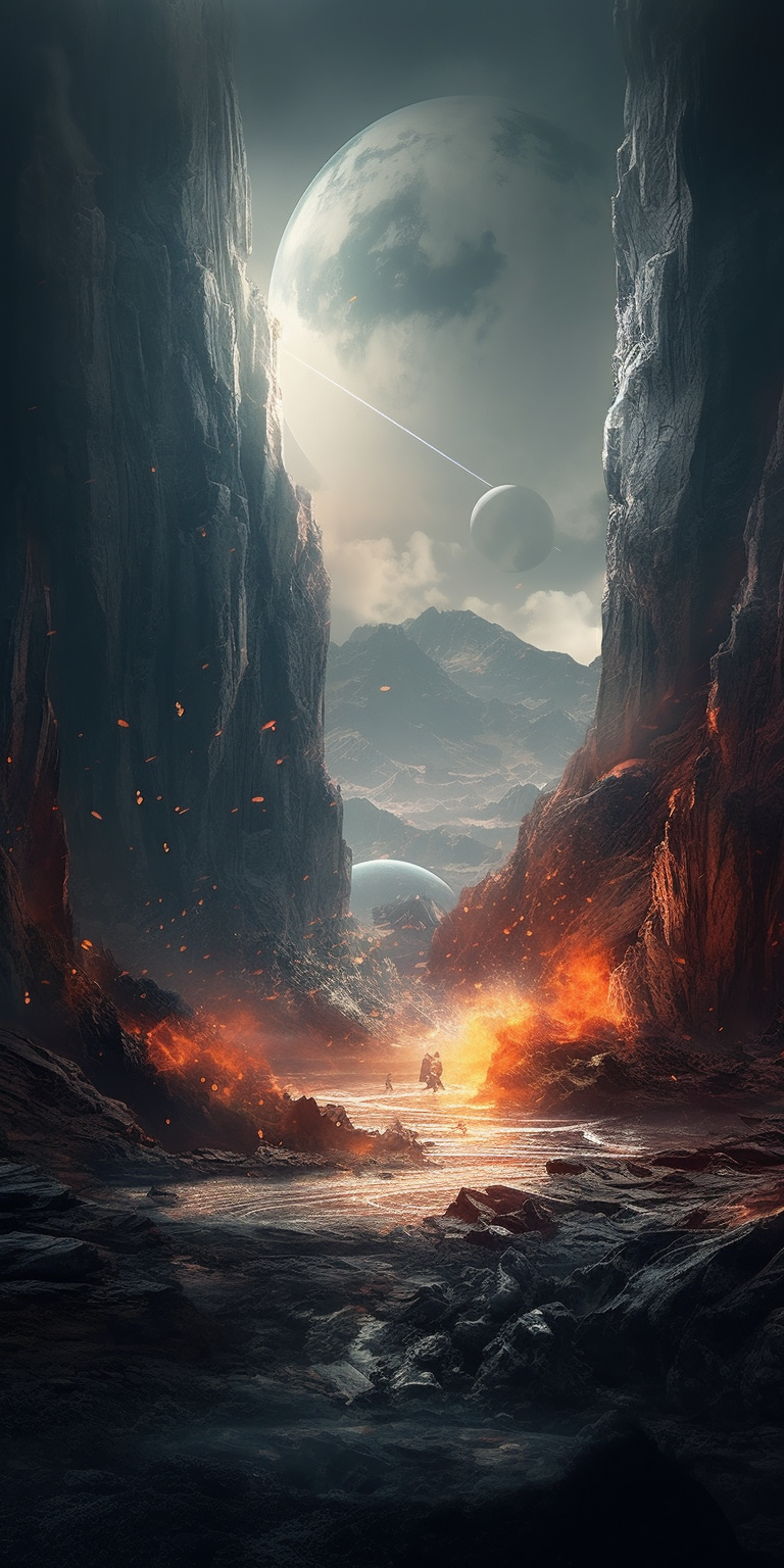 768x1536  Заставки на ваш телефон в стиле \"фантастика\" от нейросети | Пикабу