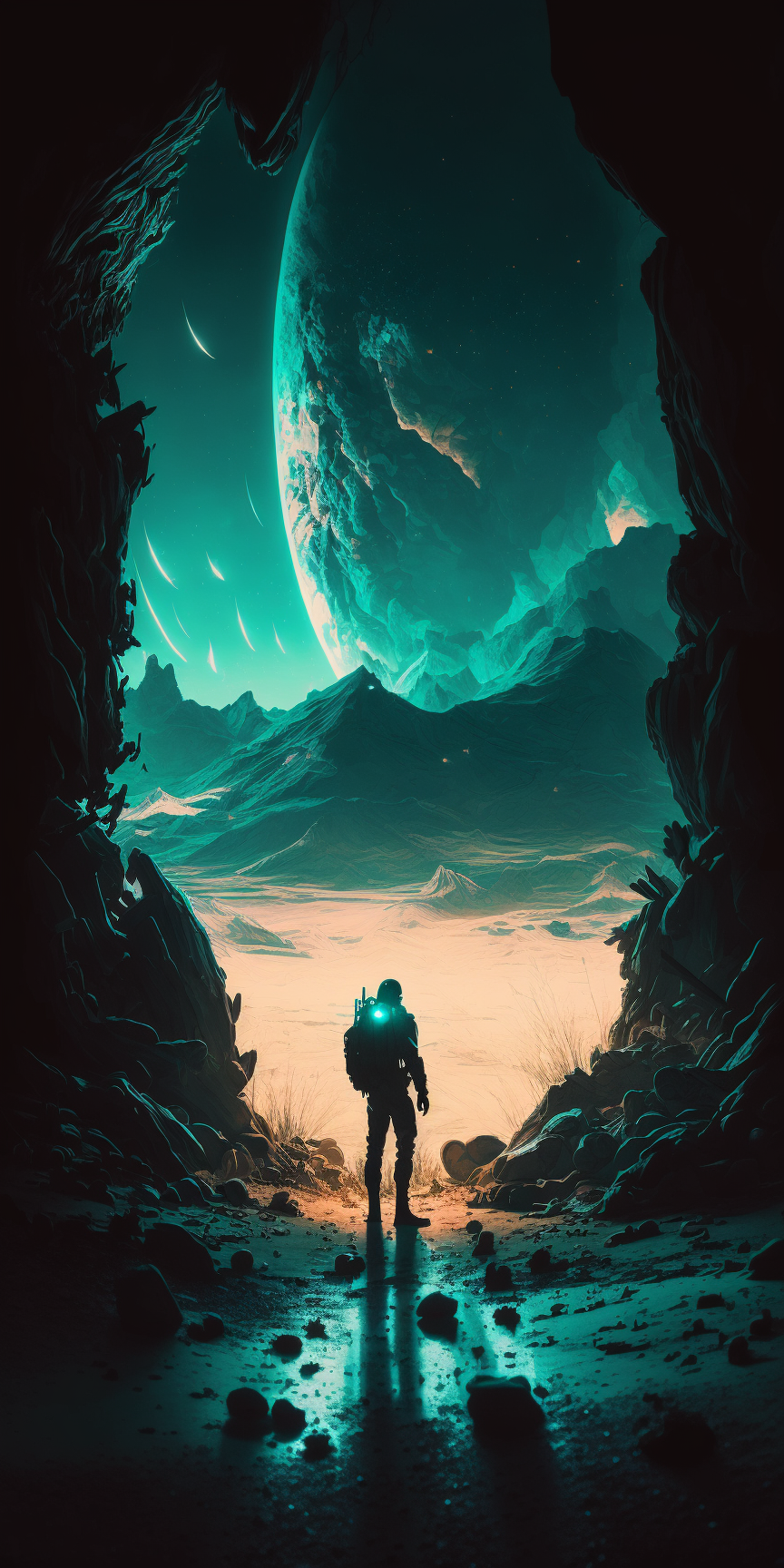 864x1728  Заставки на ваш телефон с \"глоу эффектом\" (фантастика, космос) часть 2 |  Пикабу