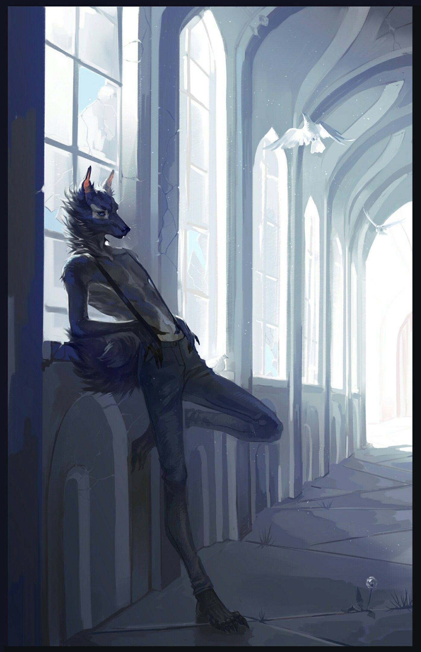 1396x2160  Pin by Мяу Хаоса on Beastars | Furry art, Cool art, Alice anime