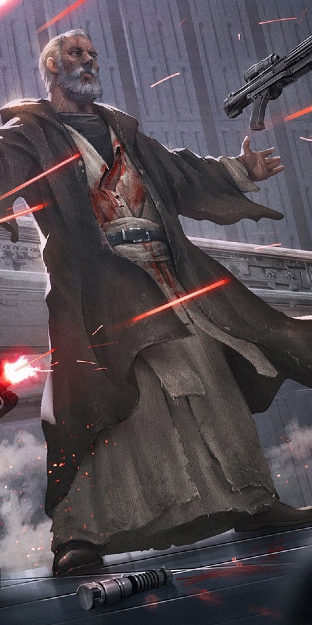 1080x2160  Загрузить 1080x2160 Star Wars Оби-ван Кеноби Художественные обои для Huawei Mate 10 - WallpaperMaiden 