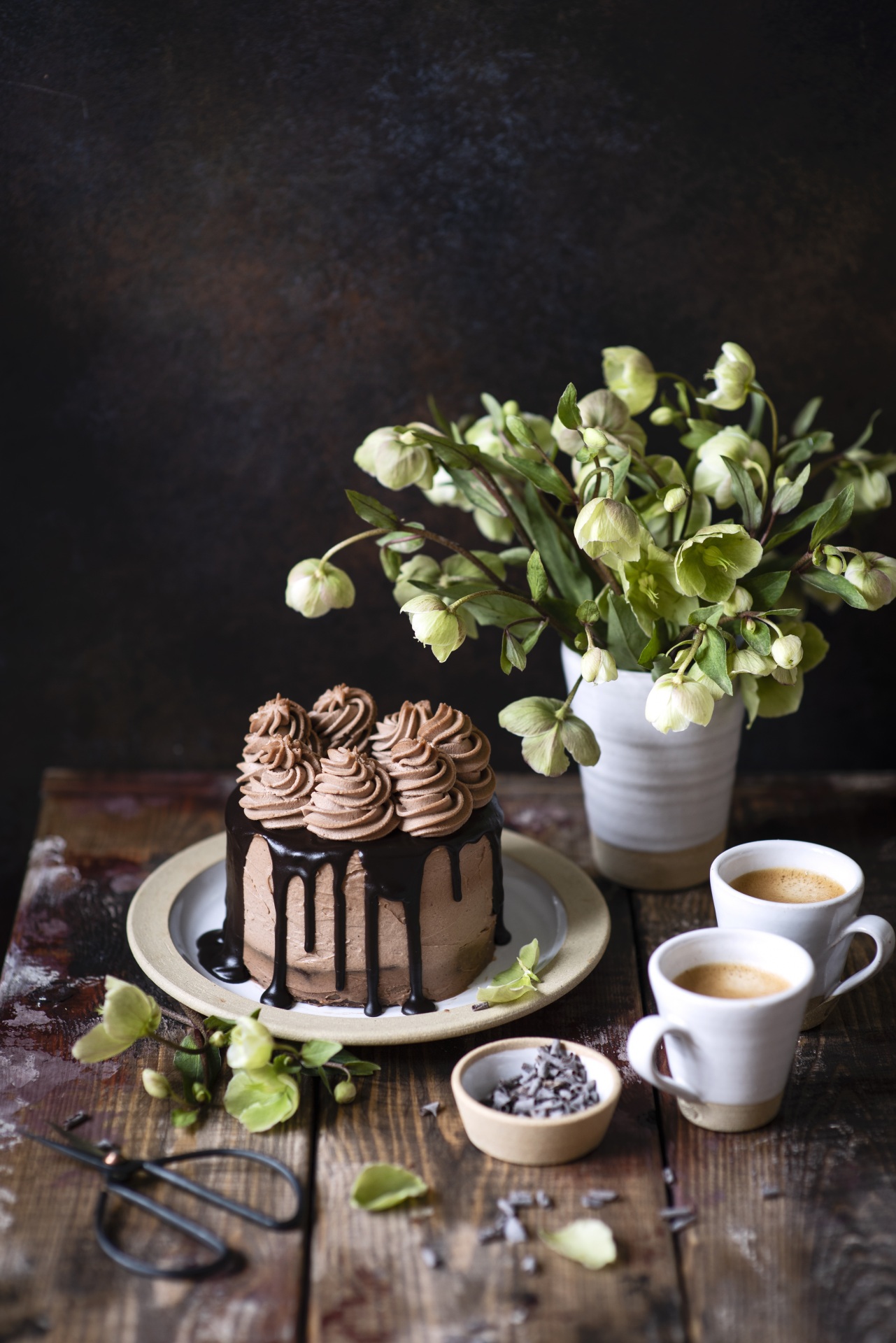 1281x1920  Фото Шоколад Кофе Торты Капучино Морозник Пища Чашка 1281x1920