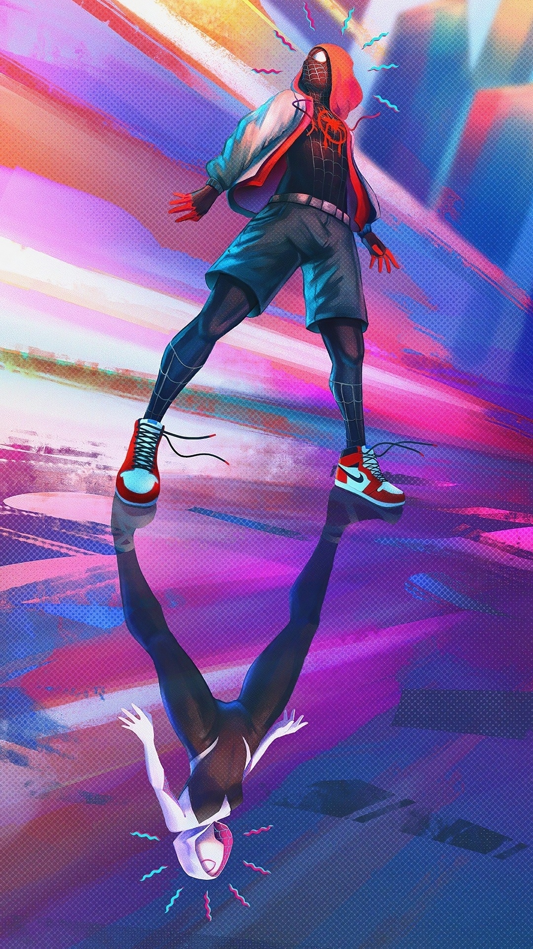 1080x1920  Обои Человек-паук: Через вселенные, человек-паук, Гвен Стейси, чудо человек- паук майл моралес, Майлз Моралес на телефон Android, 1080x1920 картинки и  фото бесплатно