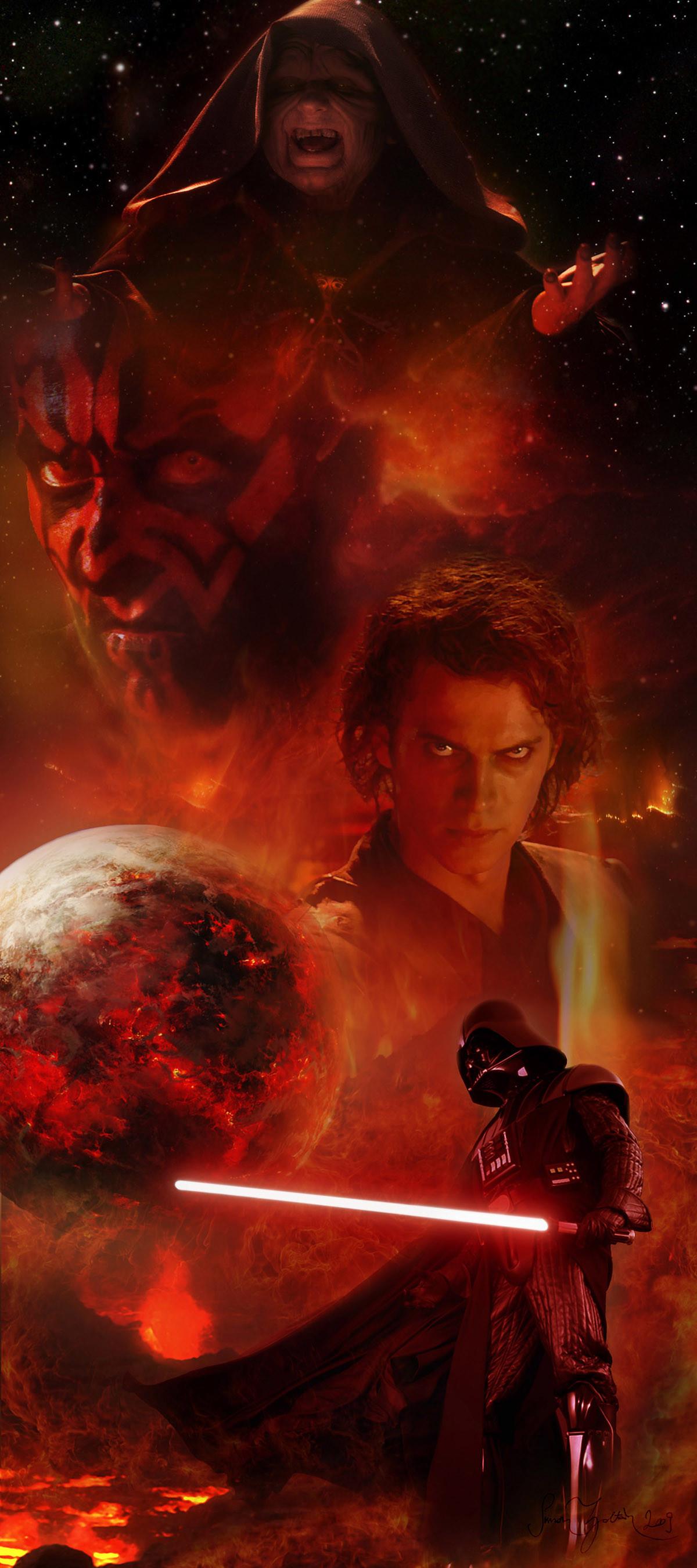 1200x2701   Дарт Вейдер против Оби Вана Кеноби Обои - Пещера обоев 