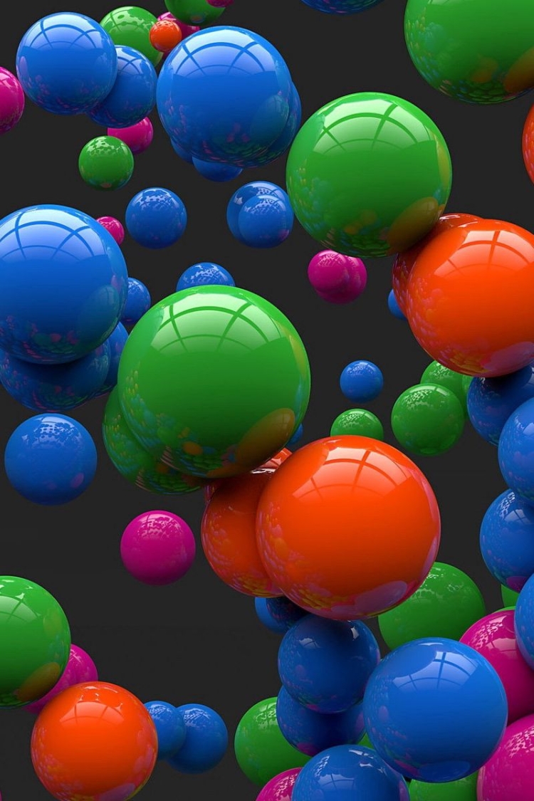 750x1125  Обои на телефон шары абстракция - 60 фото