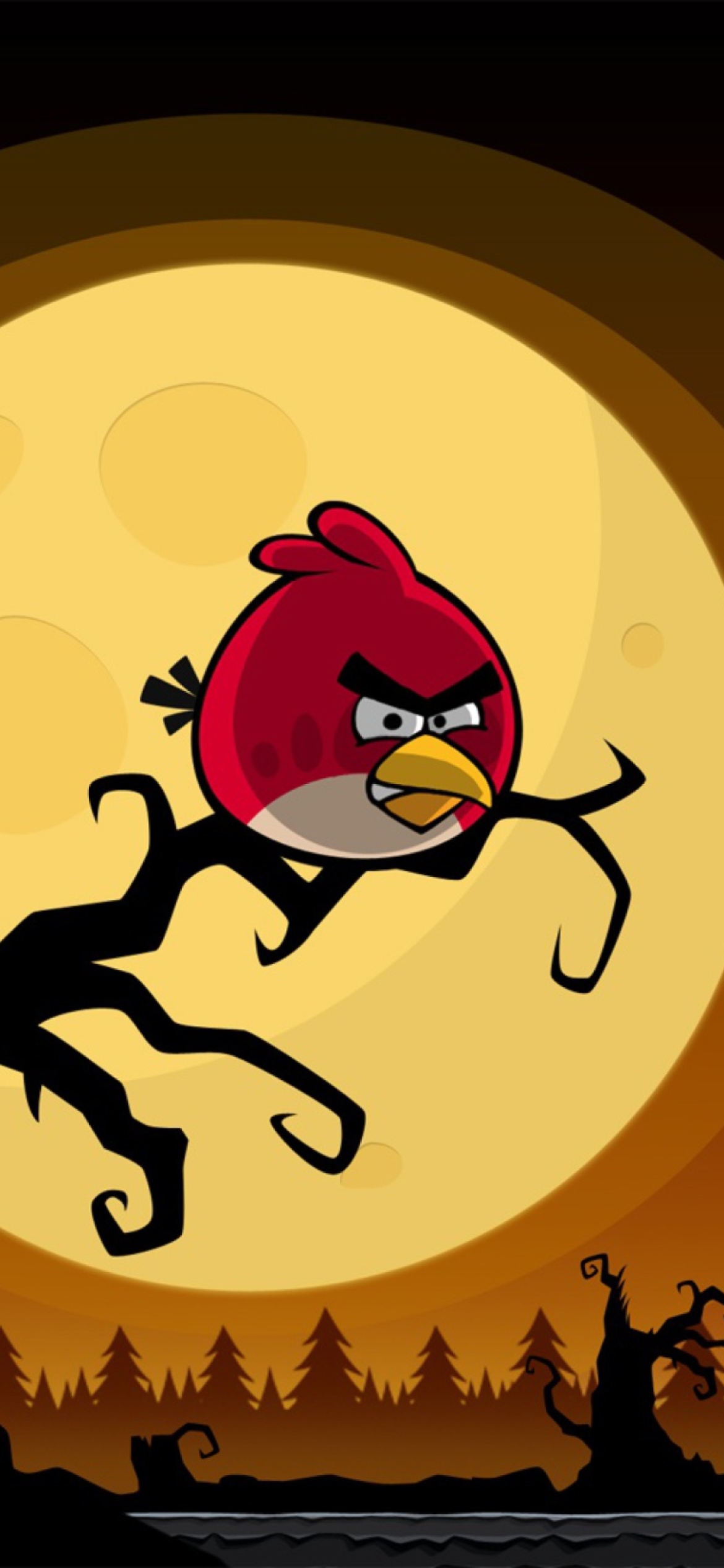 1170x2532  Картинка Angry Birds Seasons Halloween на 1170x2532