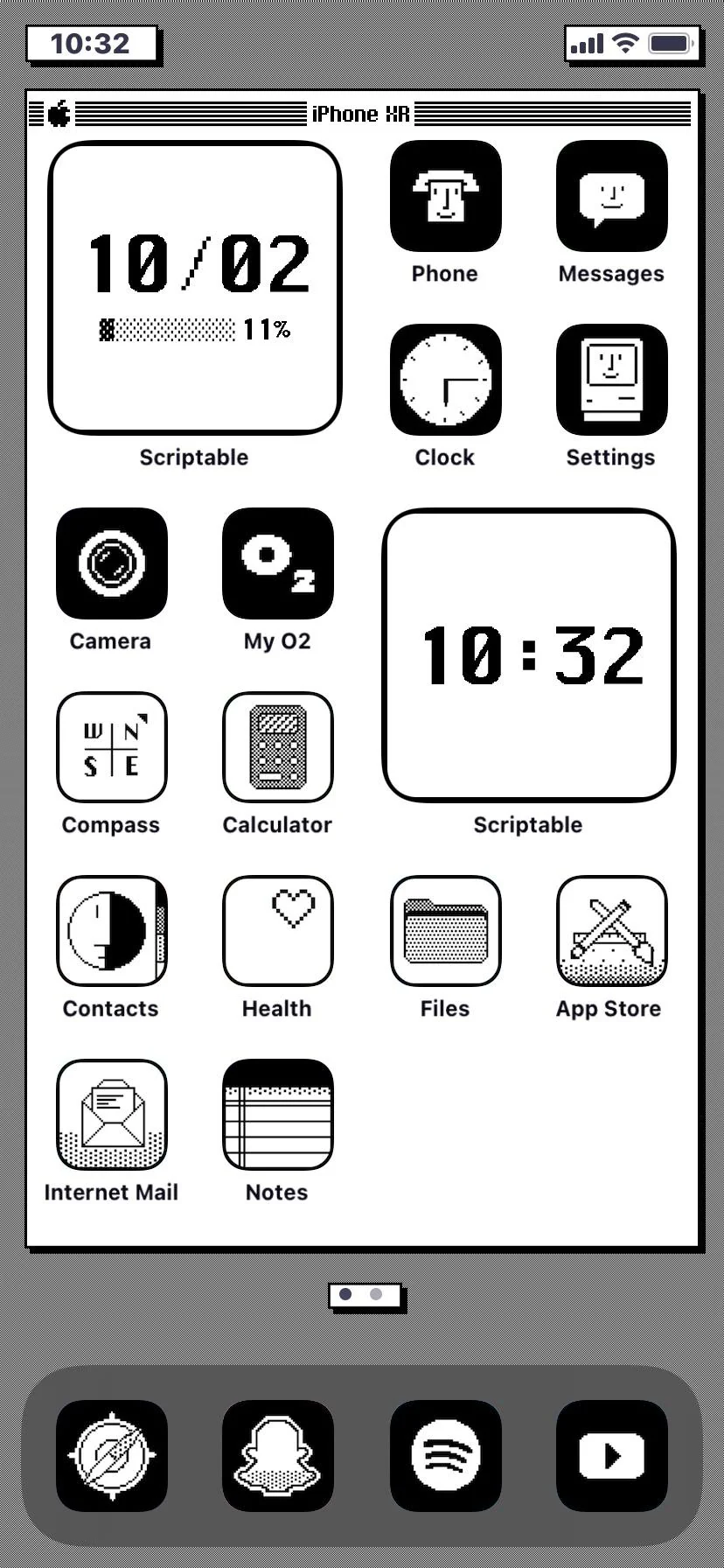 828x1792  Обои и иконки для iOS в стиле первых компьютеров Apple | Пикабу