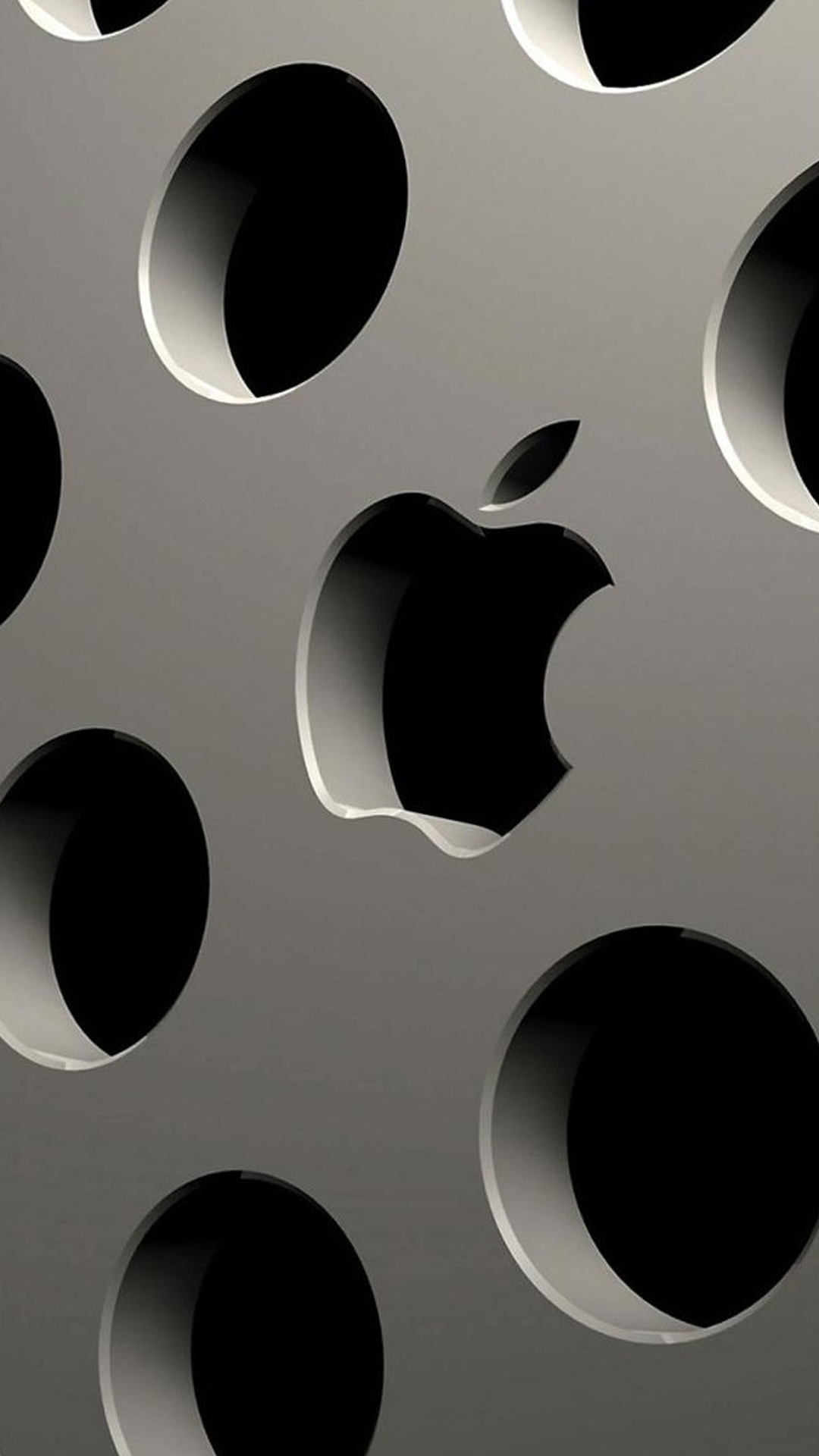 1080x1920  3D Apple Logo Free Download Wallpapers for Phones
