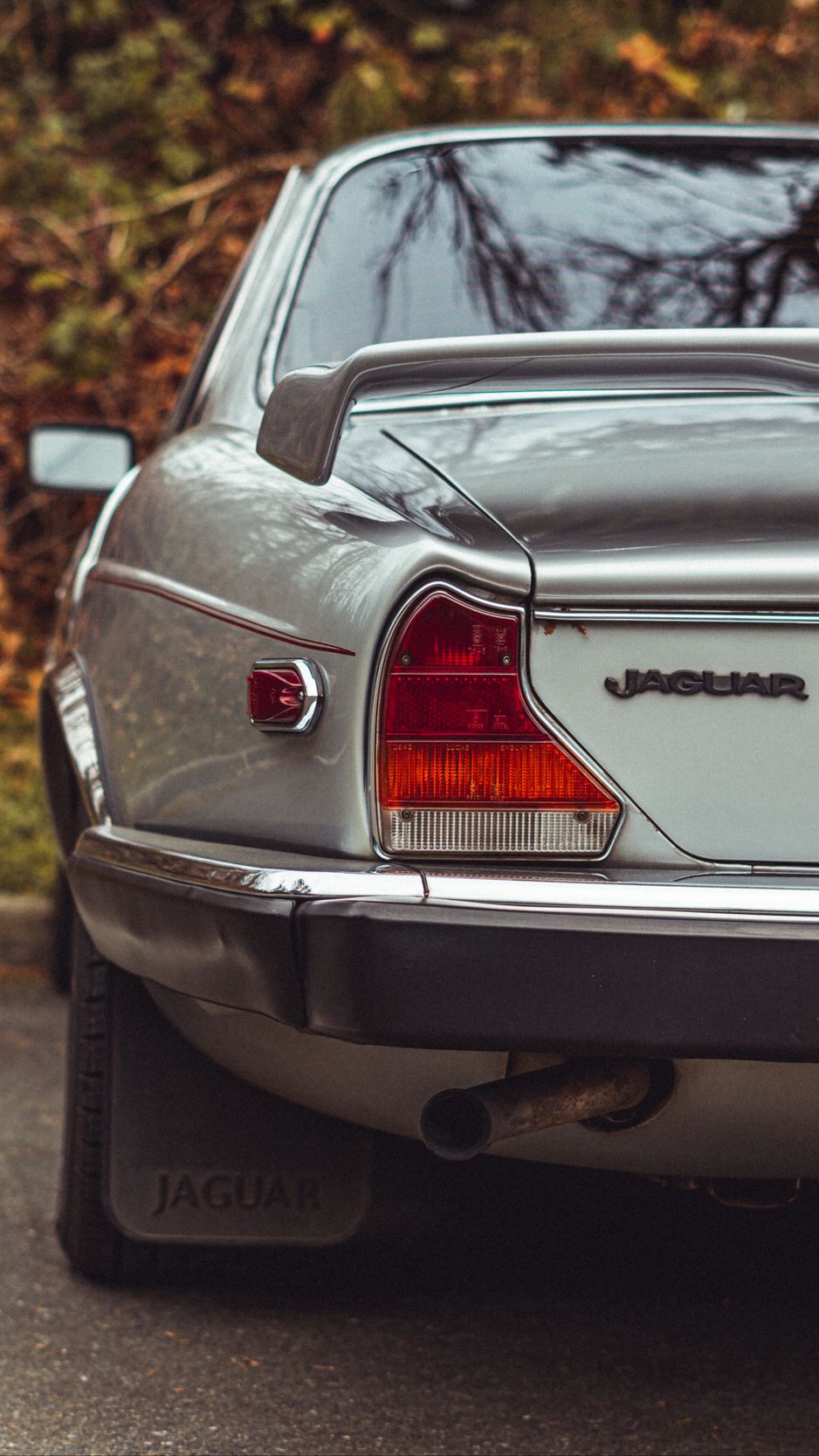 938x1668  Скачать 938x1668 jaguar, машина, вид сзади, ретро, винтаж обои, картинки  iphone 8/7/6s/6 for parallax