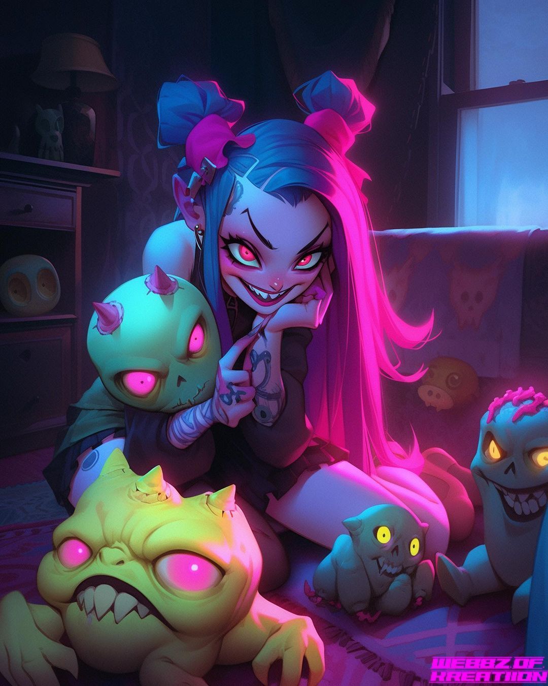 1080x1350  Серия \"SHEViLS\" от Webbz of kreatiion | Midjourney | Пикабу